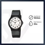 product_image_name-Casio-MQ-24-7B2L - Montre unisexe classique et minimaliste en bracelet résine noir – Étanche – -7