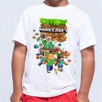 T-Shirt Blanc Minecraft