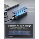 product_image_name-Orico-Boîtier SSD M.2 NVMe 10Gbps USB Adaptateur Externe USB3.2/ USB3.1 Gen2 USB-C Boîtier Disque Dur pour M.2 PCIe NVME M-Key 2230/2242/2260/2280 SSD, avec UASP - M2PV-C3 - Compatible Windows Mac Android-5