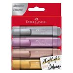 product_image_name-Faber castell-Set 4 Marqueurs Surligneur Métalliques : Couleurs Spéciales,tous types de papier-1
