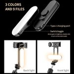 product_image_name-Generic-Perche Selfie L15 avec Trépied et Double Éclairage LED Amovible – Télécommande Bluetooth Sans Fil – Extensible 1.1 mètre – Compatible Android & iOS-7