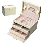 product_image_name-Generic-علبة مجوهرات من الجلد الصناعي بنقشة التمساح مع مرآة داخلية وتصميم متعدد الطبقات لتخزين الإكسسوارات النسائية بأمان-1