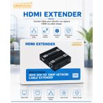 CableSolution ممدد HDMI لمسافة 60 متر بدقة HD 1080p عبر كابل الشبكة - - image 7