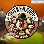 product_image_name-Generic-1pc, Panneau de Poulailler, Panneau de Poulailler Exquis, 2D Plat, Panneau En Bois, Panneau Rond, (20.32x20.32cm), Panneau Décoratif, Décoration de Maison, Décoration de Campagne, Décoration de Fenêtre, Décoration de Poulailler, Décoration Intérieure, Fe-1