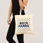 product_image_name-Generic-Tote Bag Pattern Biden / Harris Blue Stars Unique, haute qualité-1