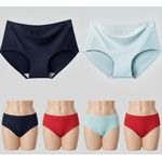 product_image_name-Generic-Sexy culotte sous vêtement femmes en 100% coton offrent un toucher doux 4 Pieces XXL-2
