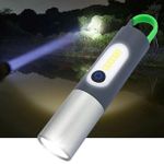 product_image_name-Generic-Flashlight Lampe de poche à lumière LED, Rechargeable par USB, Zoomable, 4Modes-1