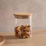 product_image_name-Generic-Bocal en verre avec couvercle en bois hermétique-1