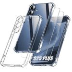 Pochette coque transparent 1,5mm pour SAMSUNG S25 plus  Angle renforce camera protégé Avec 2 antichoc qualité supérieure