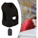 product_image_name-Generic-Coussin de voyage gonflable - Coussin de voyage gonflable - Confortable - Soutient la tête et le menton - Pour voiture, avion, voyage en train-2