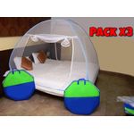 product_image_name-Generic- مجموعة 3 شبكات ناموس قابلة للطي للسرير المزدوج – حماية كاملة للأسرة – سهلة الاستخدام وخفيفة الوزن  – هيكل حديدي قوي وسهلة التخزين بتمن رائع -3