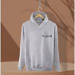 product_image_name-Generic-Survette gris chiné Love yourself noir complet - Pantalon de jogging et sweat à capuche-3