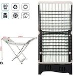 product_image_name-Generic-Étendoir à linge en plastique, solid stable et pliable,présente 3 plateaux 20 mtr et support 20 kg ,  pratique -2