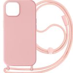 product_image_name-Generic-Coque Cordon Pour Apple iPhone 14 Plus Semi-rigide Lanière Tour du Cou 80cm (Rose)-1