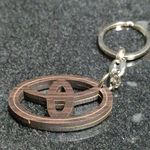 product_image_name-Generic-Porte-clés Métal Tresse En Bois Toyota Logo Toyota -2