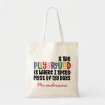 product_image_name-Generic-Tote bag on the playground typography modern gift e Unique, haute qualité-2