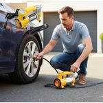 product_image_name-Generic-ضاغط هواء صغير 12 فولت  - مضخة هواء محمولة مع مقياس وضوء طوارئ - منفاخ لإطارات السيارات، الدراجات، الدراجات النارية، الكرات والمراتب القابلة للنفخ-1