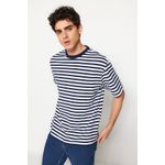 product_image_name-Trendyol-T-Shirt Pour Hommes - Bleu Marine-1