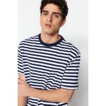 product_image_name-Trendyol-T-Shirt Pour Hommes - Bleu Marine-6