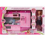 product_image_name-Generic-Ensemble de cuisine avec poupée pour filles, meuble de cuisine, Jeu de cuisine moderne-1