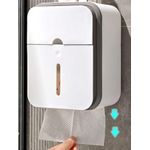 product_image_name-Generic-Porte-Papier Toilette Mural Étanche avec Tiroir – Distributeur de Papier Hygiénique Sans Perçage – Support de Rangement Salle de Bain-4