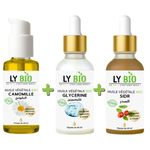 LY BIO PACK HUILE CAMOMILLE 50ML - POMPE + HUILE GLYCERINE 50ml - PIPETTE + HUILE SIDR 50ML - PIPETTE