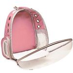 product_image_name-transparent pet backpack-Sac cage de transport transparent pour chat et chien couleur rose-2