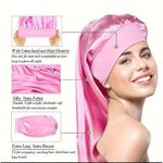 product_image_name-Generic-قبعة نوم ساتان مرنة بشريط عريض للشعر الطويل للسيدات-2