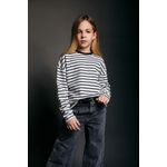 product_image_name-Defacto-سويت شيرت مخطط بناتي قصة فضفاضة برقبة مستديرة-1