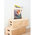 product_image_name-Generic-Tote Bag - Cotton Tissu Canvas Coucher de soleil sur les falaises – Une escapade côtière de rêve Sacs à main Personnalisé-2