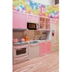 product_image_name-Generic-مجموعة ألعاب المطبخ الحديثة التي تعمل بالبطاريات ، الضوء والصوت ، مطبخ كامل للدمى Jeu de cuisine moderne fonctionnant sur batterie-3