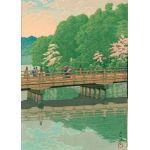 Benkei bridge hasui kawase  Poster Chambre Haute Qualité