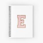 E letter patch Stoney Clover Lane Spiral Notebook Bloc note