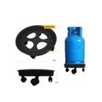 product_image_name-Generic-Support pour Bouteille à gaz avec 4 roulettes, robuste, Porte-bouteille-3