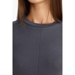 product_image_name-Defacto-T-shirt slim à col rond manches longues-2