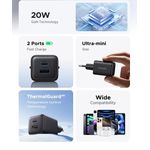 product_image_name-Ugreen-Chargeur Rapide Type-C 20W GaN Fast Charging PD3.0 QC3.0-2