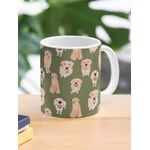 product_image_name-Generic-Golden Retrievers sur Olive Mug classique-1