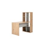 product_image_name-Kitea-BUREAU + ENVIRONNEMENT VELATA 7 NICHES - Chêne / Gris-1