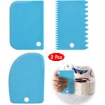 product_image_name-Generic-مجموعة من 3 مكشطة كعكة بلاستيكية - مسطحات كريمة وزينة معجنات-1