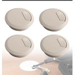 product_image_name-Generic-5Pcs passe-câbles circulaires 60mm, pour montage encastré, Anneau de bureau-2