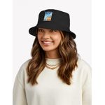 product_image_name-Generic-Chapeaux Bob noire Unisexe Agadir Splendor: Morocco - Travel Illustration de bonne qualité-3