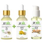 LY BIO PACK HUILE AIL 50ML - PIPETTE + HUILE MAIS 50ML - PIPETTE + HUILE SOJA 50ML - POMPE