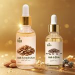 Bio Pack x2 Huile de Amande douce 50 ml et Huile de Ricin 30 ml éclat et nutrition