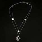 product_image_name-Generic-Collier Double Couche Carte Du Monde-2