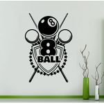product_image_name-Generic-Autocollant Billard 8 Stickers Décoration stick vinyle Déco Noir-SB08-2