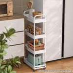 product_image_name-Generic-Chariot de rangement à roulettes avec poignées, quatre niveaux et paniers pratiques pour un rangement compact-7