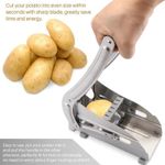 product_image_name-Generic-Coupe frites manuel inox, trancheur pommes de terre multifonction, 2 lames interchangeables 36/64 trous, coupe légumes cuisine-2