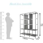 product_image_name-Generic-Armoire Penderie 3 Battants - 130 x 45 x 170cm - Marron-4