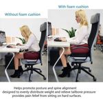 product_image_name-Generic-coussin de chaise en mousse à mémoire de forme, coussin orthopédique pour dossier de voiture, siège hémorroïde, coussin de protection Coccyx pour siège de bureau, housse en velours confortable, sans sac, bien-être au quotidien, gris-2