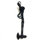 product_image_name-Generic-Collier Fil Noir Réglable Avec Pendentif Couperet En Acier Inoxydable Noir-1